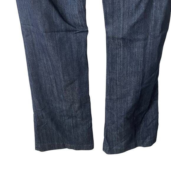 Current / Elliott 32 The Neat Trouser Jeans Dark Blue Denim Wide Leg 70s - Picture 7 of 10